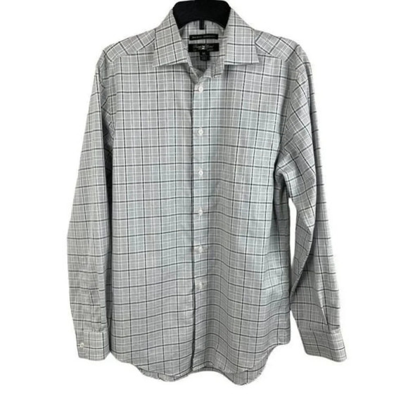 Pronto‎ Uomo Men Non-Iron Modern Fit Long Sleeve Shirt Size M - Picture 1 of 6